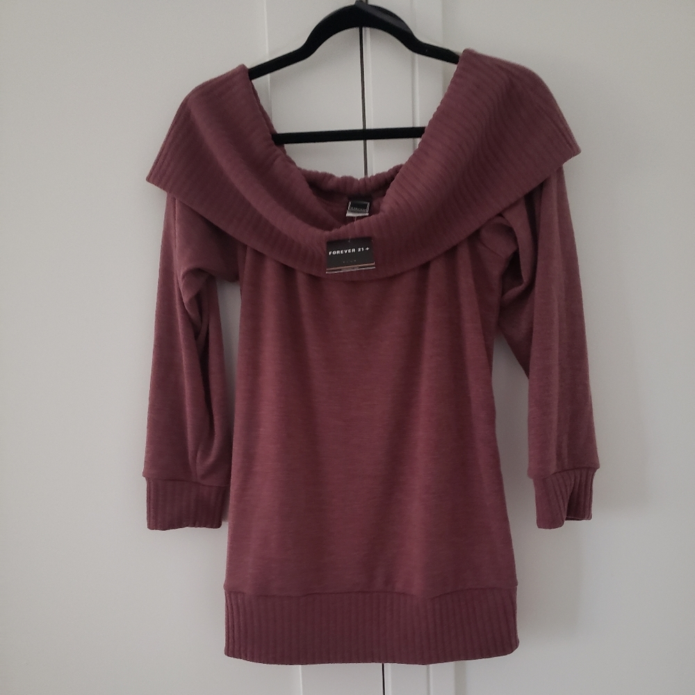 NEW Forever 21 Off The Shoulder Sweater
